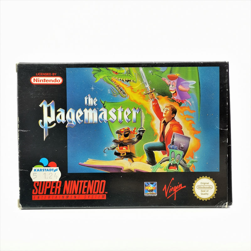 Super Nintendo Spiel : The Pagemaster - OVP & Anleitung PAL EUR | SNES 16 Bit