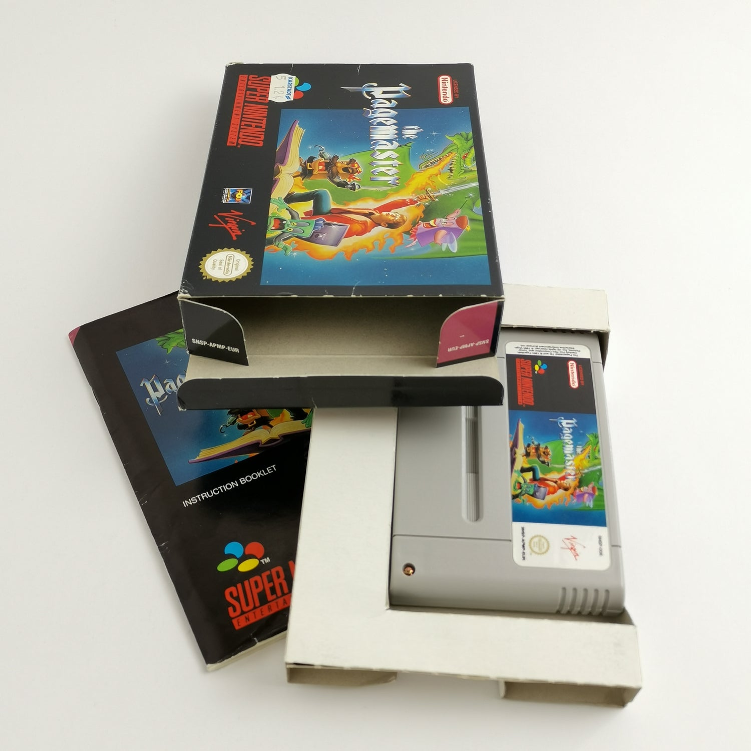 Super Nintendo Game: The Pagemaster - OVP & Instructions PAL EUR | SNES 16bit