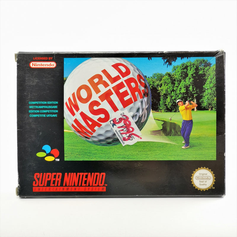 Super Nintendo Spiel : World Masters Golf - OVP & Anleitung PAL EUR | SNES 16Bit