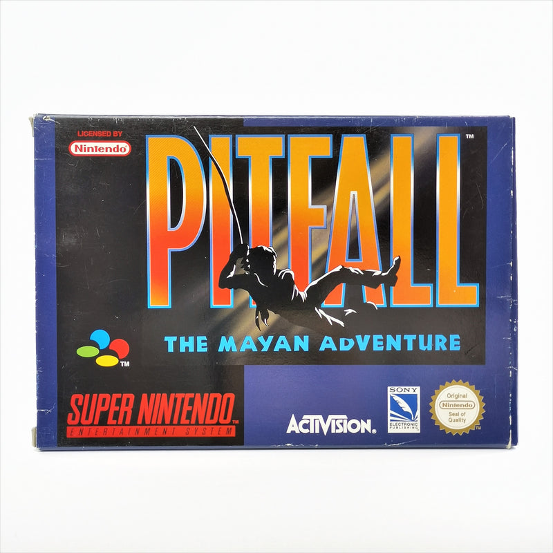 Super Nintendo Game: Pitfall The Mayan Adventure - OVP &amp; Instructions PAL | SNES