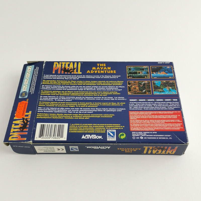 Super Nintendo Game: Pitfall The Mayan Adventure - OVP &amp; Instructions PAL | SNES