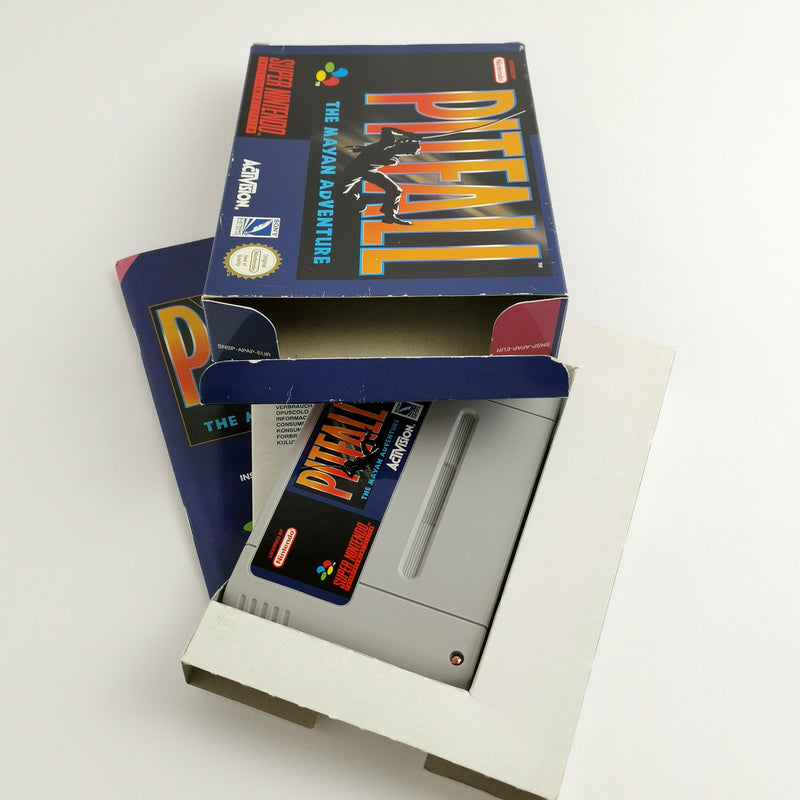 Super Nintendo Game: Pitfall The Mayan Adventure - OVP &amp; Instructions PAL | SNES