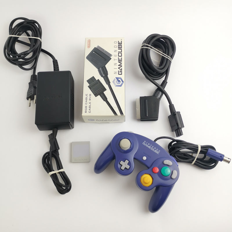 Nintendo Gamecube Konsole : Purple / Lila mit RGB Kabel in OVP | Console Bundle