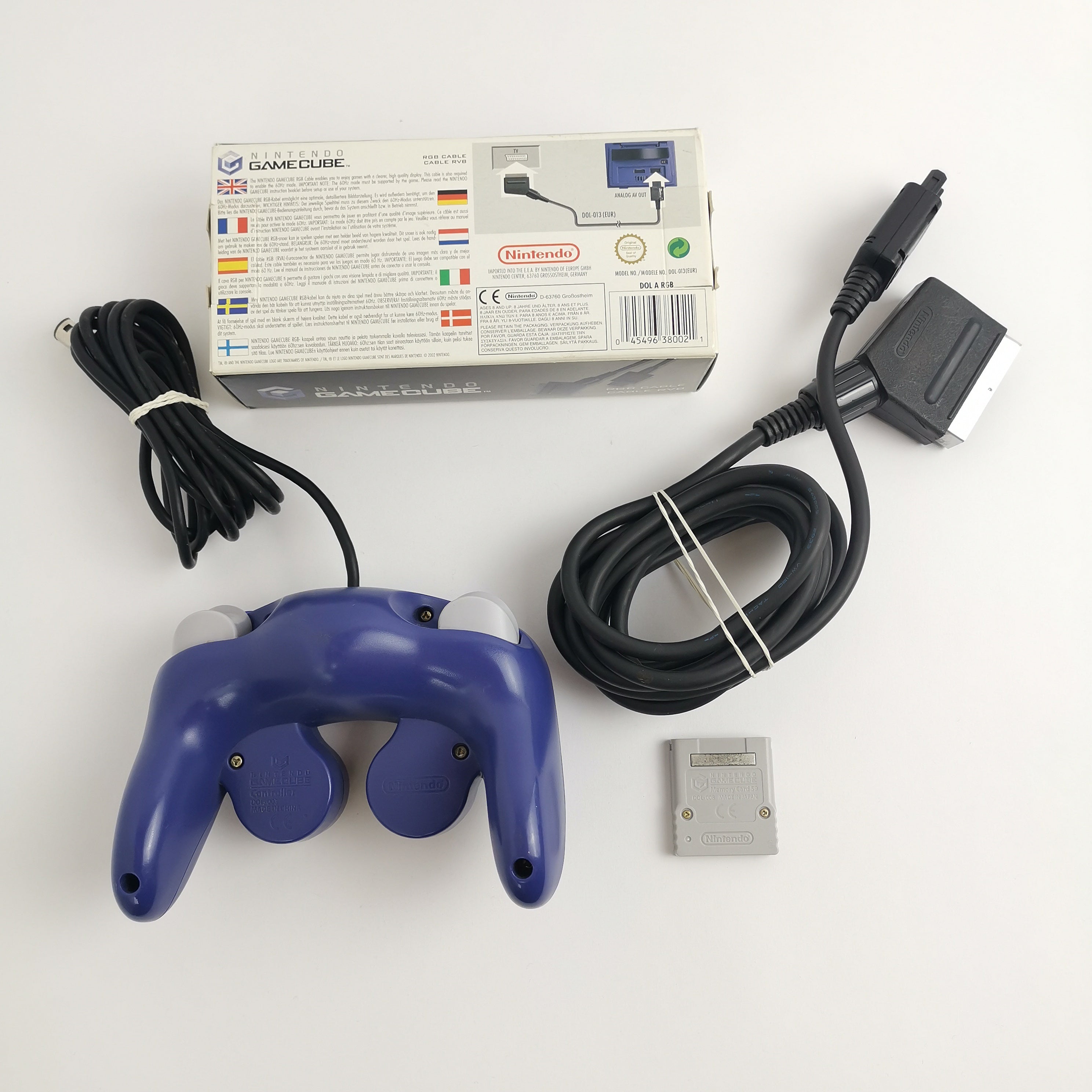 Nintendo Gamecube Konsole : Purple / Lila mit RGB Kabel in OVP | Console Bundle