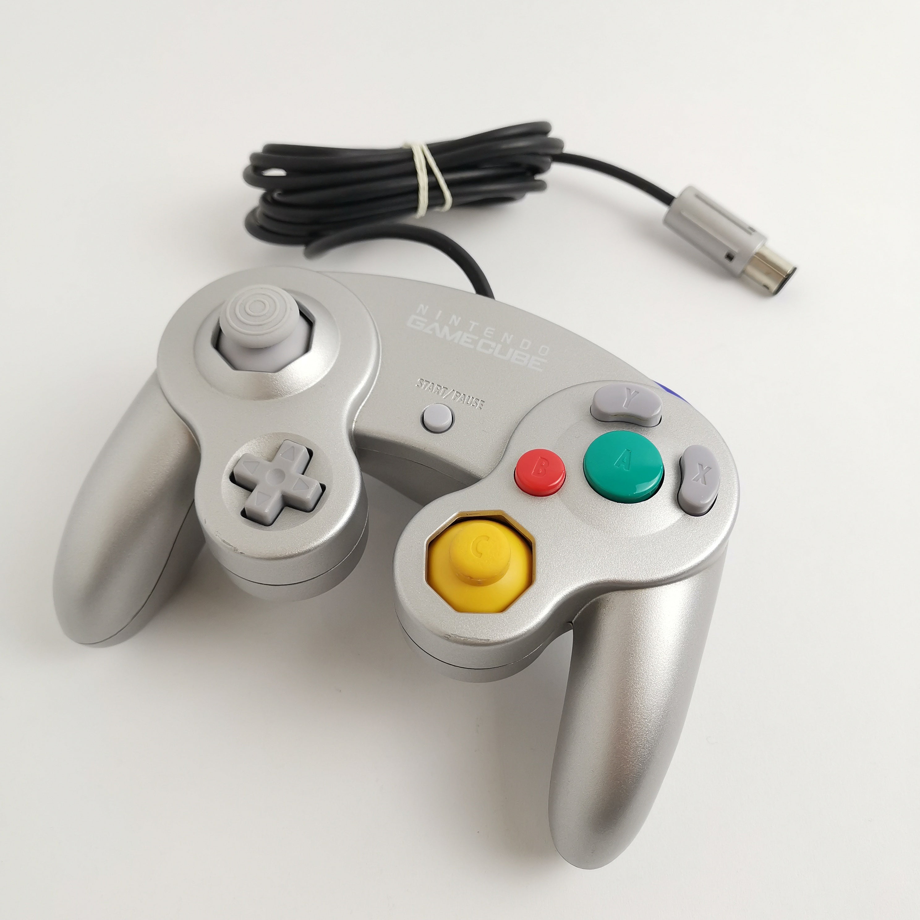 Nintendo Gamecube Konsole : Platin Silber / SIlver Console mit Kabeln u. Gamepad
