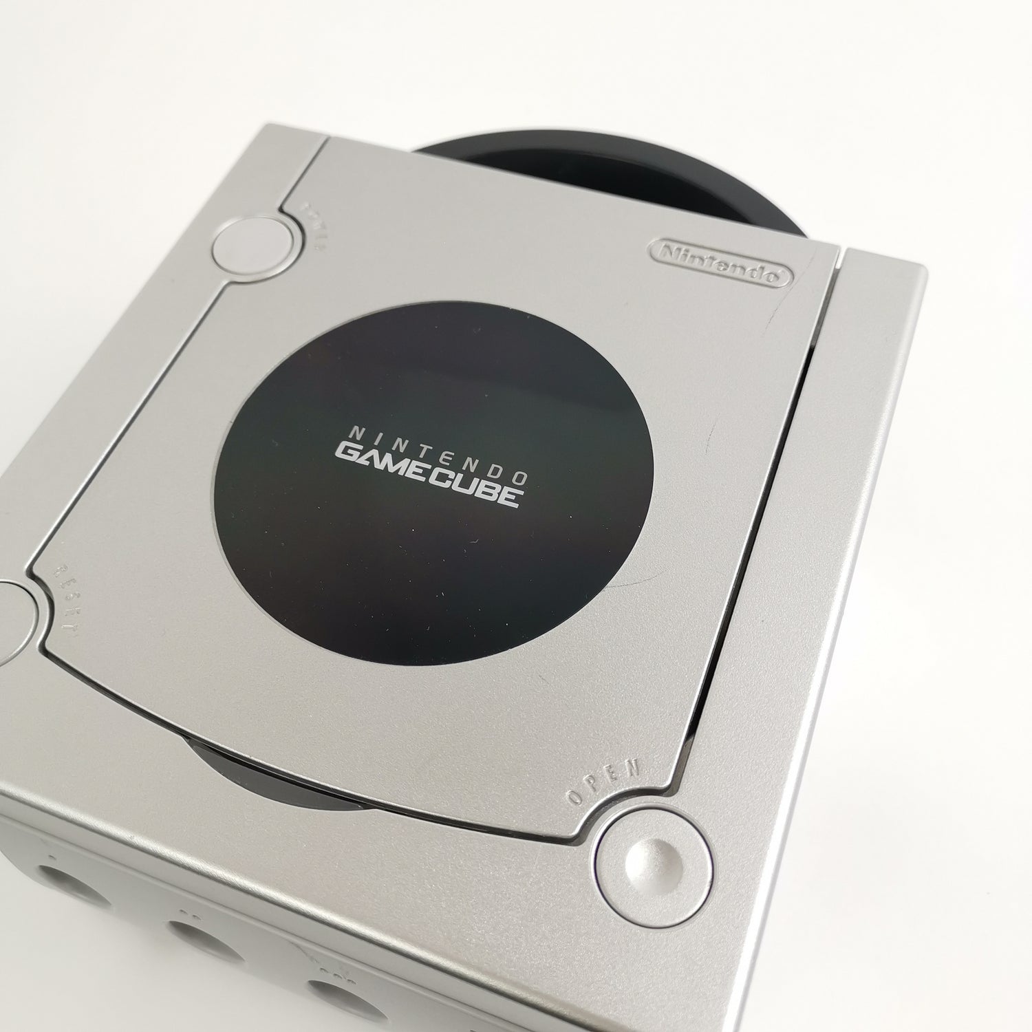 Nintendo Gamecube Konsole : Platin Silber / SIlver Console mit Kabeln u. Gamepad