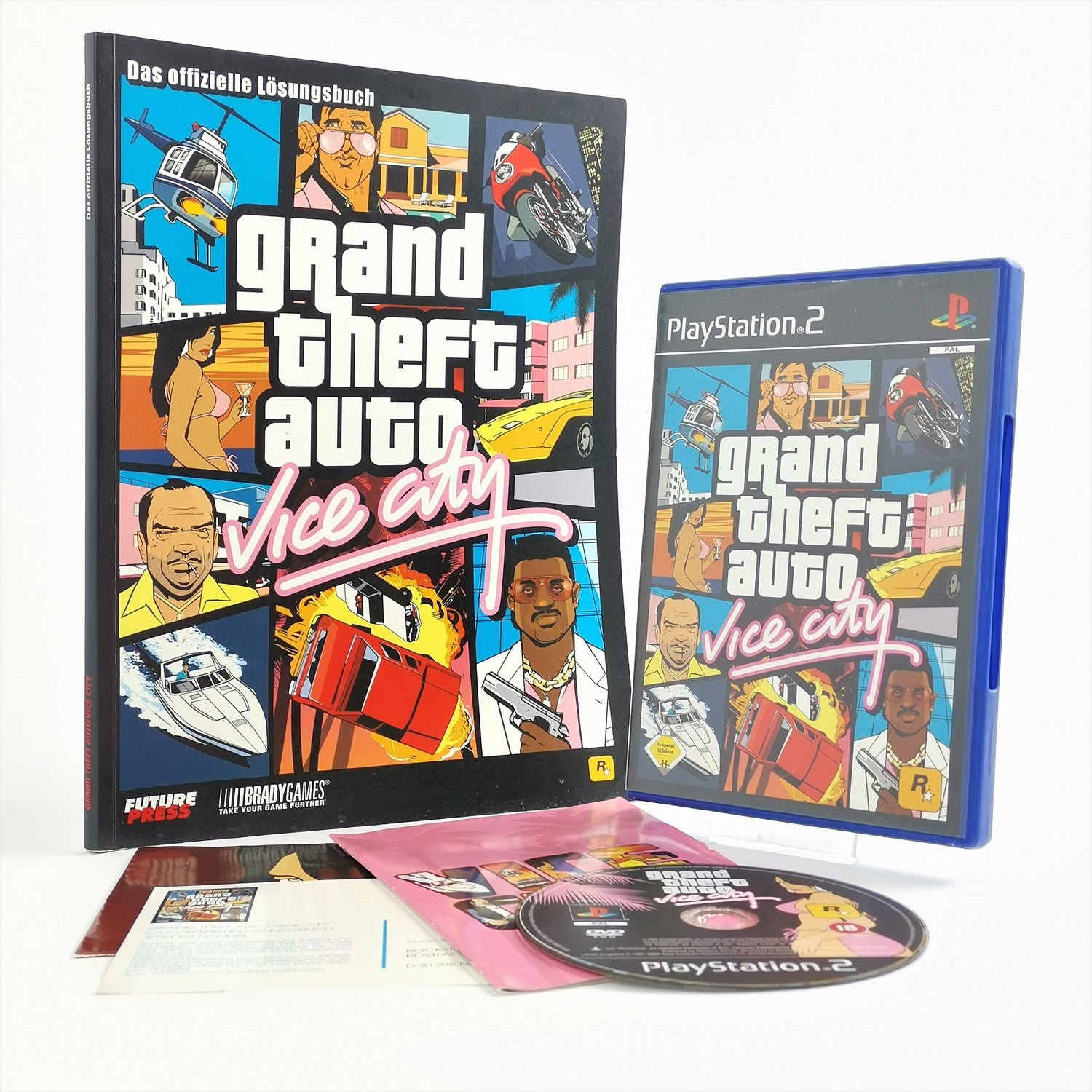 Sony Playstation 2 Game: Grand Theft Auto Vice City + Walkthrough Book | PS2 original packaging