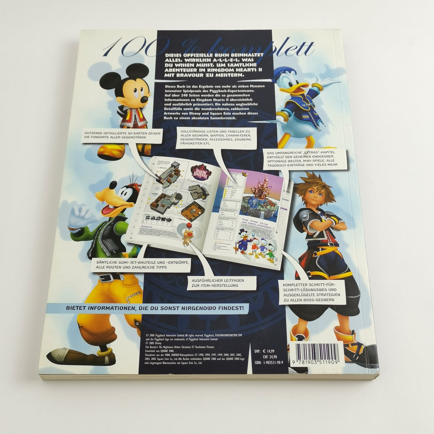 Sony Playstation 2 Spiel : Kingdom Hearts 2 + Lösungsbuch / Guide | PS2 OVP PAL