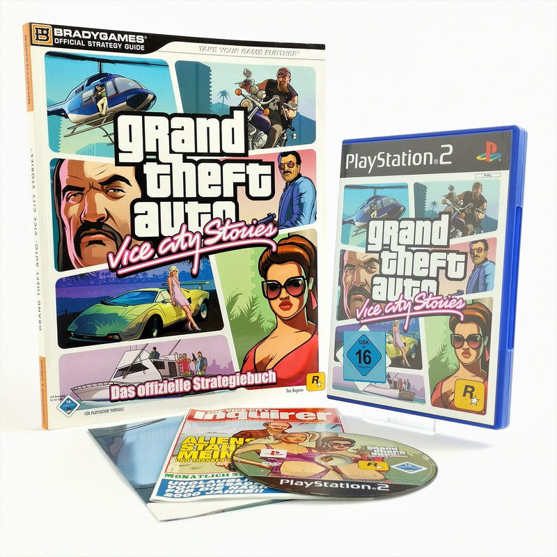 Sony Playstation 2 Game: GTA Vice City Stories + Strategy Guide | PS2 OVP PAL