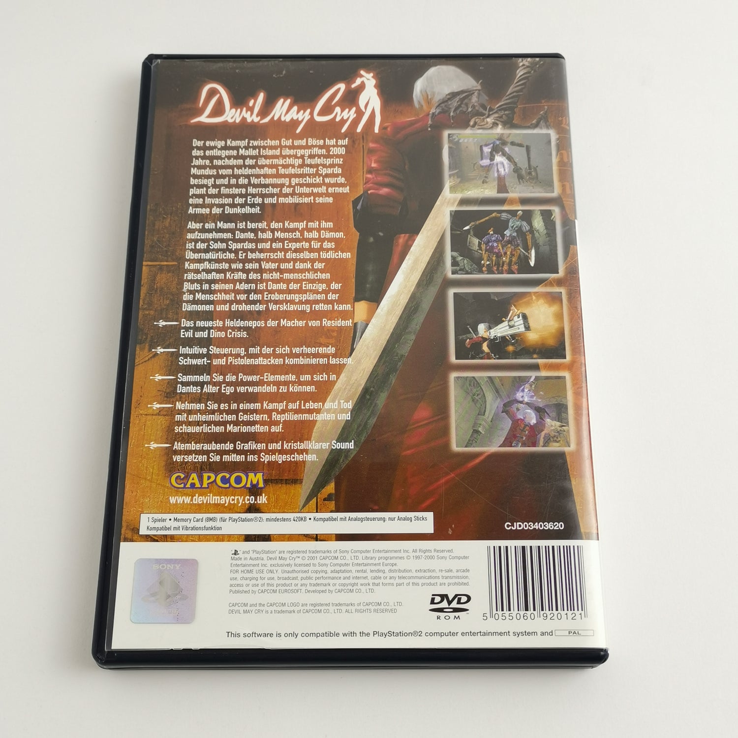 Sony Playstation 2 Game: Devil May Cry + GamePress Game Solution | PS2 OVP PAL