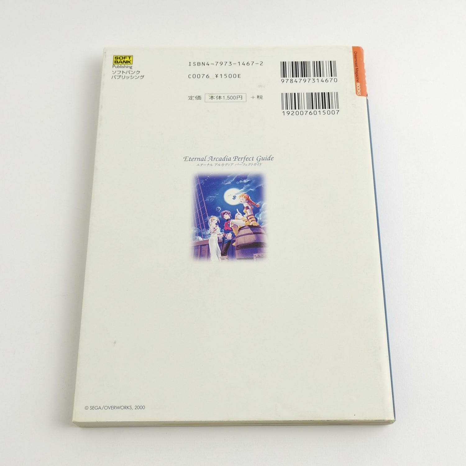 Sega Dreamcast Buch : Eternal Arcadia Perfect Guide - JAPAN | Lösungsbuch