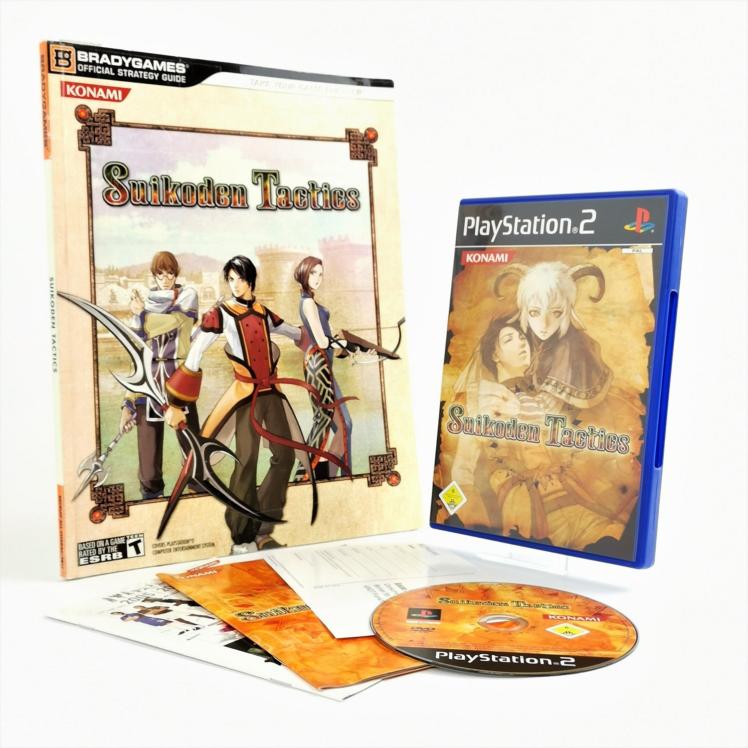 Sony Playstation 2 Game: Suikoden Tactics + Solution Book / Strategy Guide | PS2