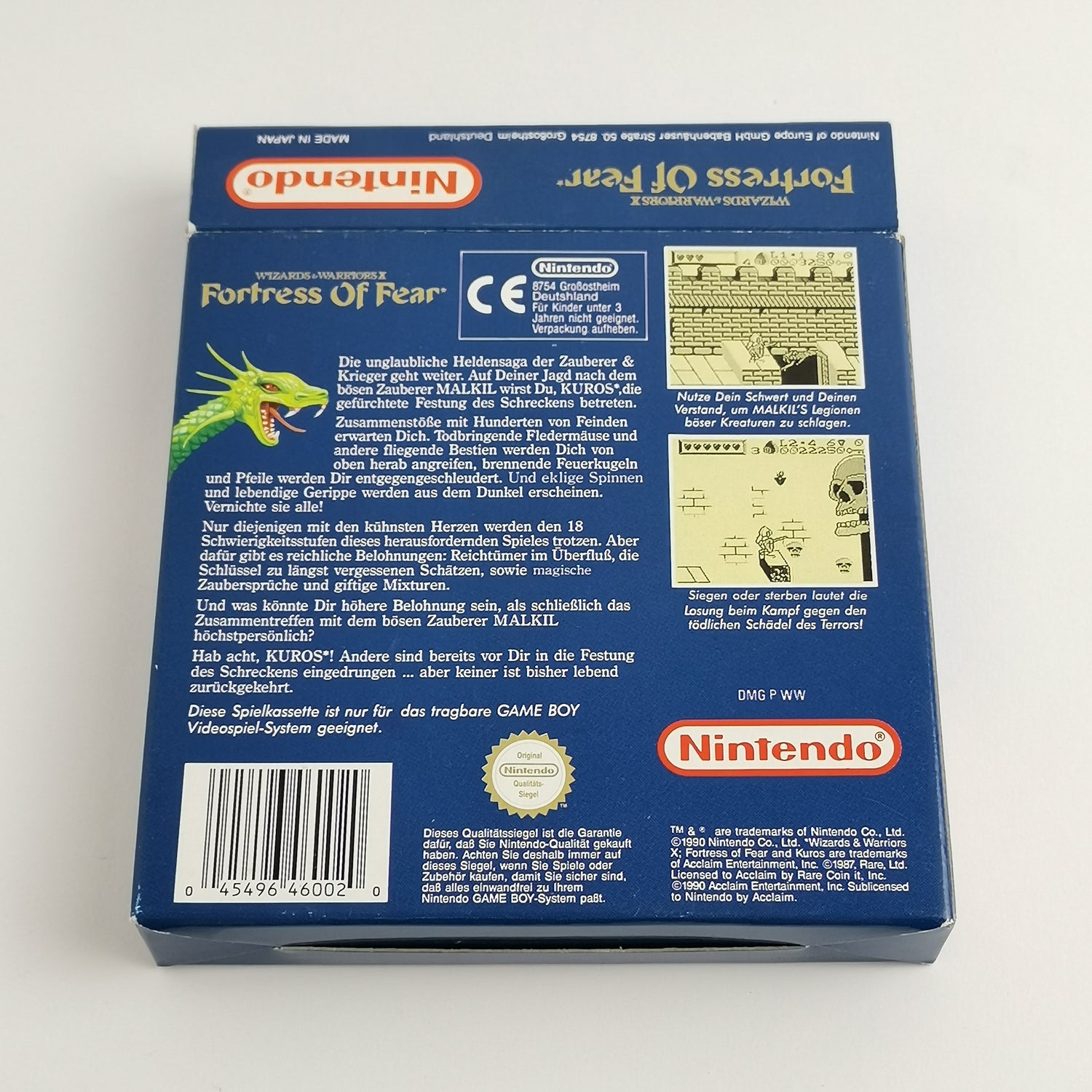 Nintendo Game Boy Classic Game: Fortress of Fear - OVP & Manual GB PAL NOE