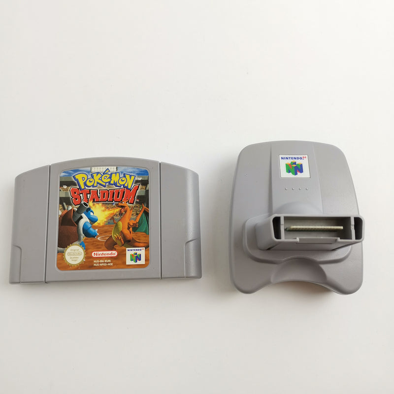 Nintendo 64 Spiel : Pokemon Stadium + Transfer Pak - Modul / Cartridge | N64 NOE