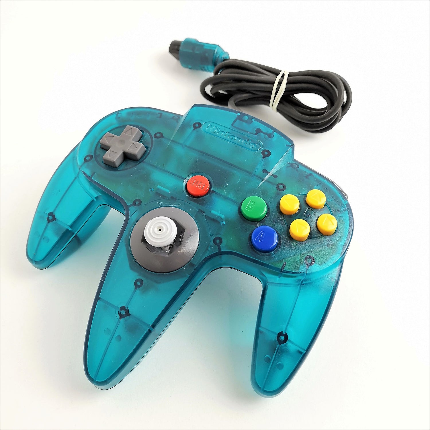 Nintendo 64 Controller: Turquoise Transparent - Joypad Gamepad | N64 PAL