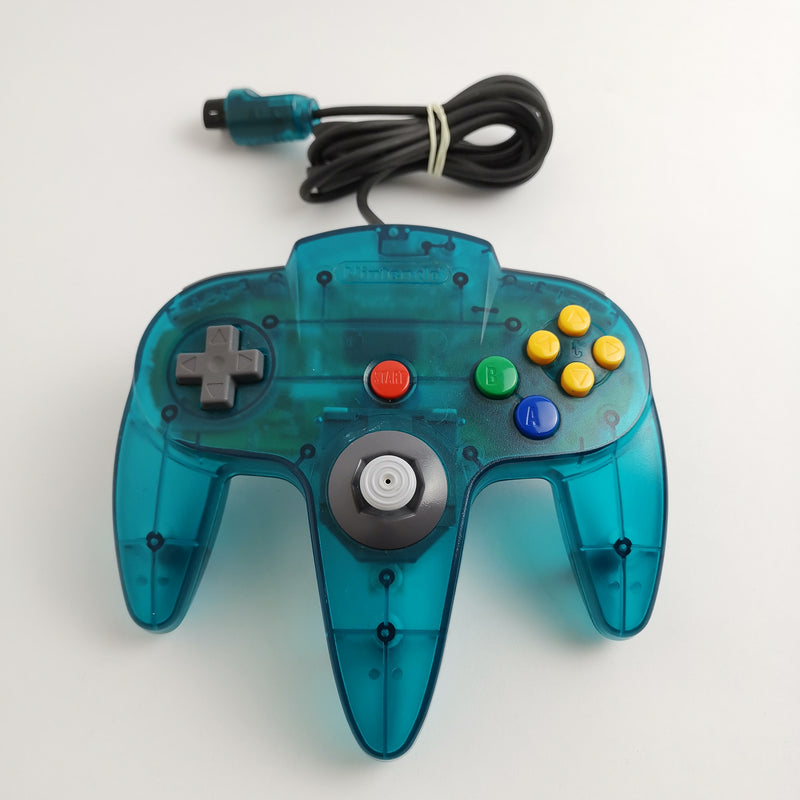 Nintendo 64 Controller: Turquoise Transparent - Joypad Gamepad | N64 PAL