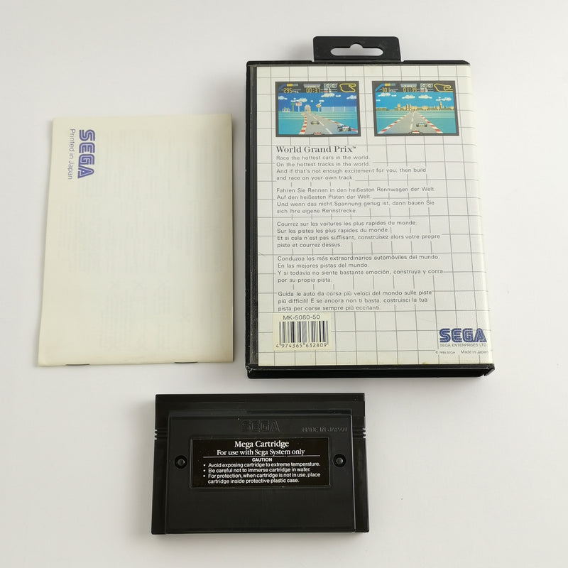 Sega Master System Spiel : World Grand Prix - OVP Anleitung | MS PAL Version