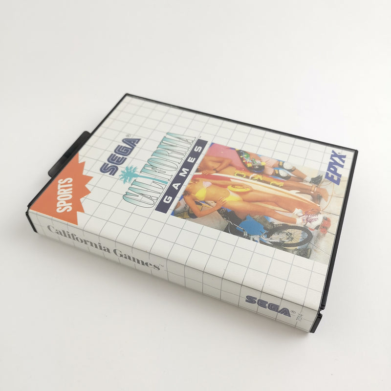 Sega Master System Spiel : California Games - OVP Anleitung | MS PAL Version