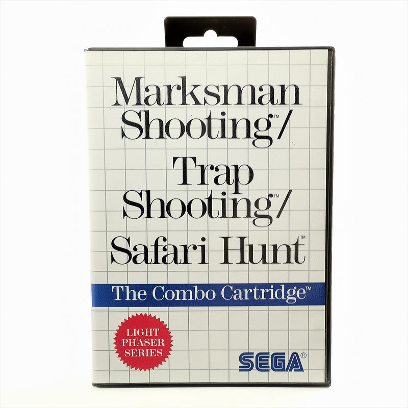Sega Master System Game: Marksman / Trap - Shooting - Safari Hunt | MS OVP PAL
