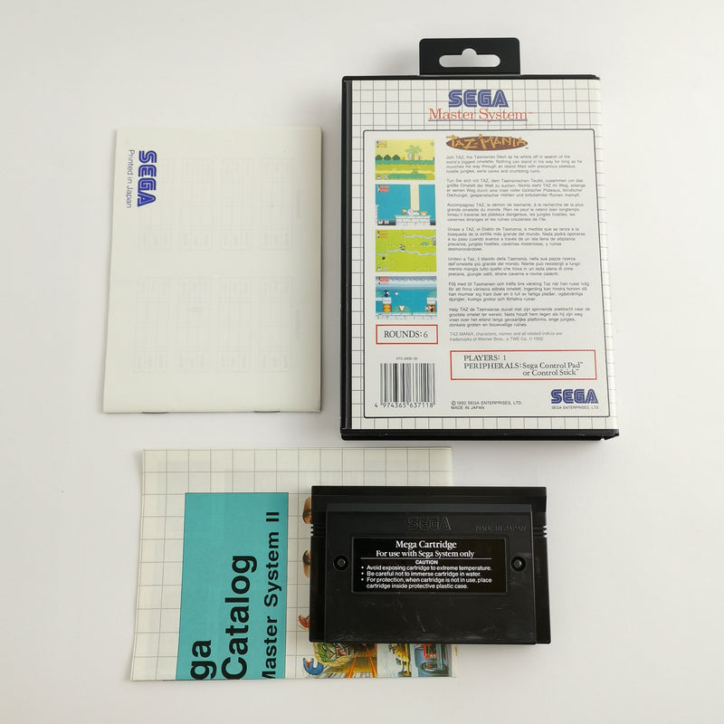 Sega Master System Spiel : Taz-Mania - OVP Anleitung | MS OVP PAL