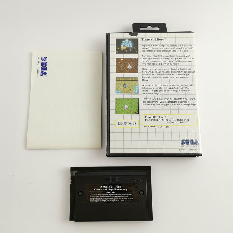 Sega Master System Spiel : Time Soldiers - OVP Anleitung | MS PAL Version