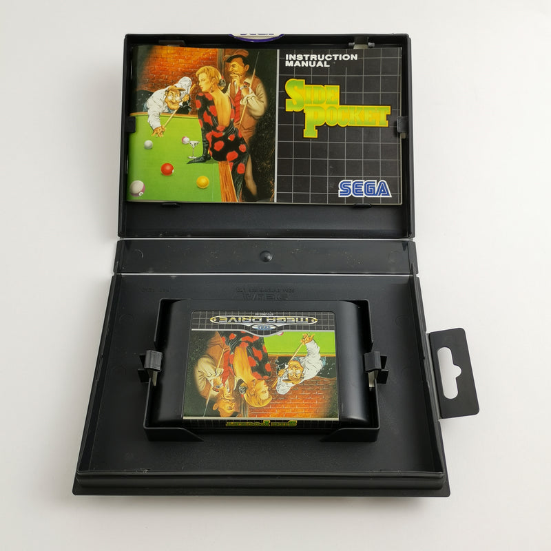 Sega Mega Drive Spiel : Side Pocket - OVP Anleitung PAL Version | MD MegaDrive