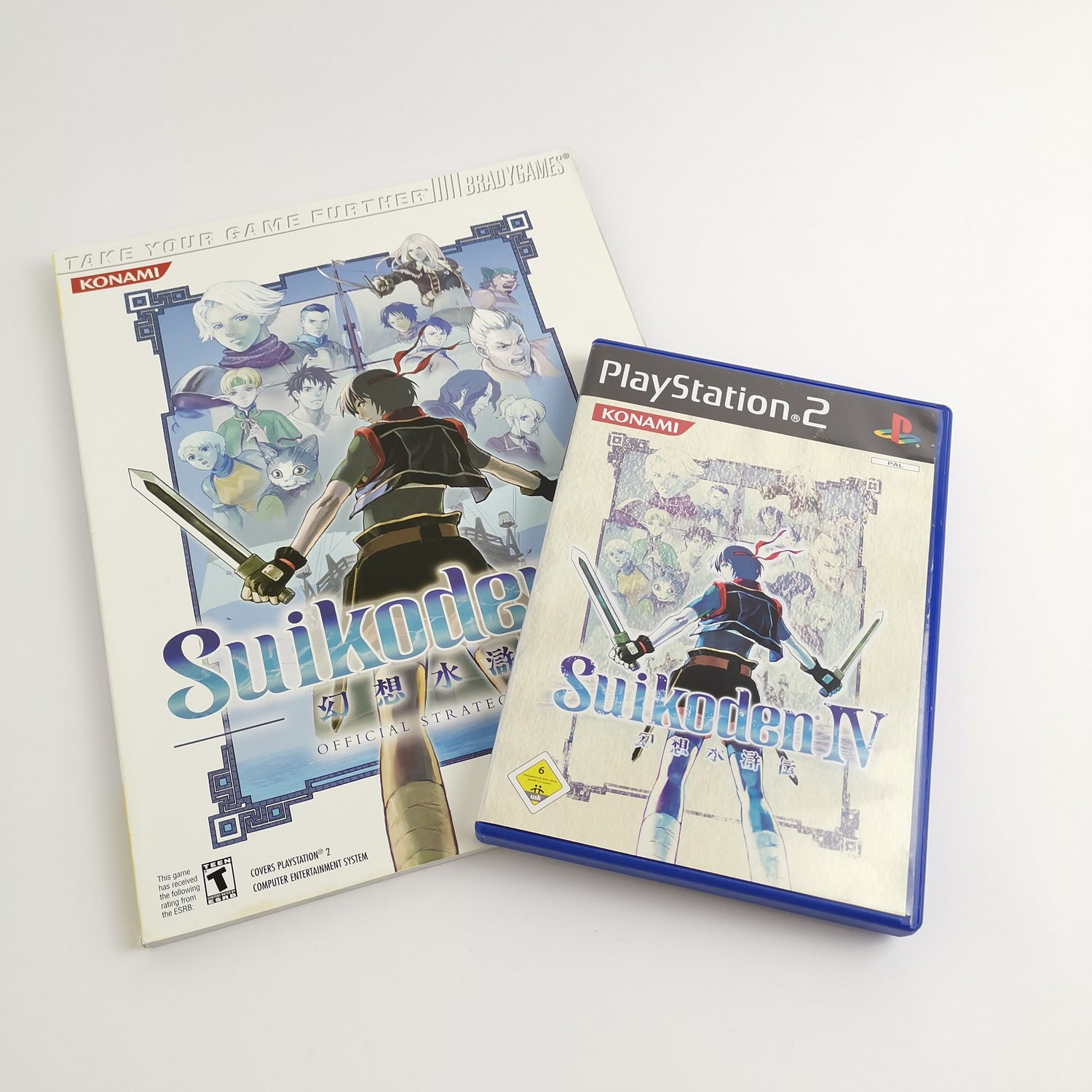 Sony Playstation 2 Spiel : Suikoden IV 4 + Strategy Guide Bradygames | PS2 OVP