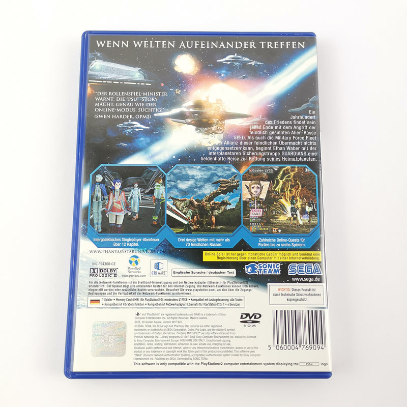 Sony Playstation 2 Game: Phantasy Star Universe + Strategy Guide | PS2 original packaging USA