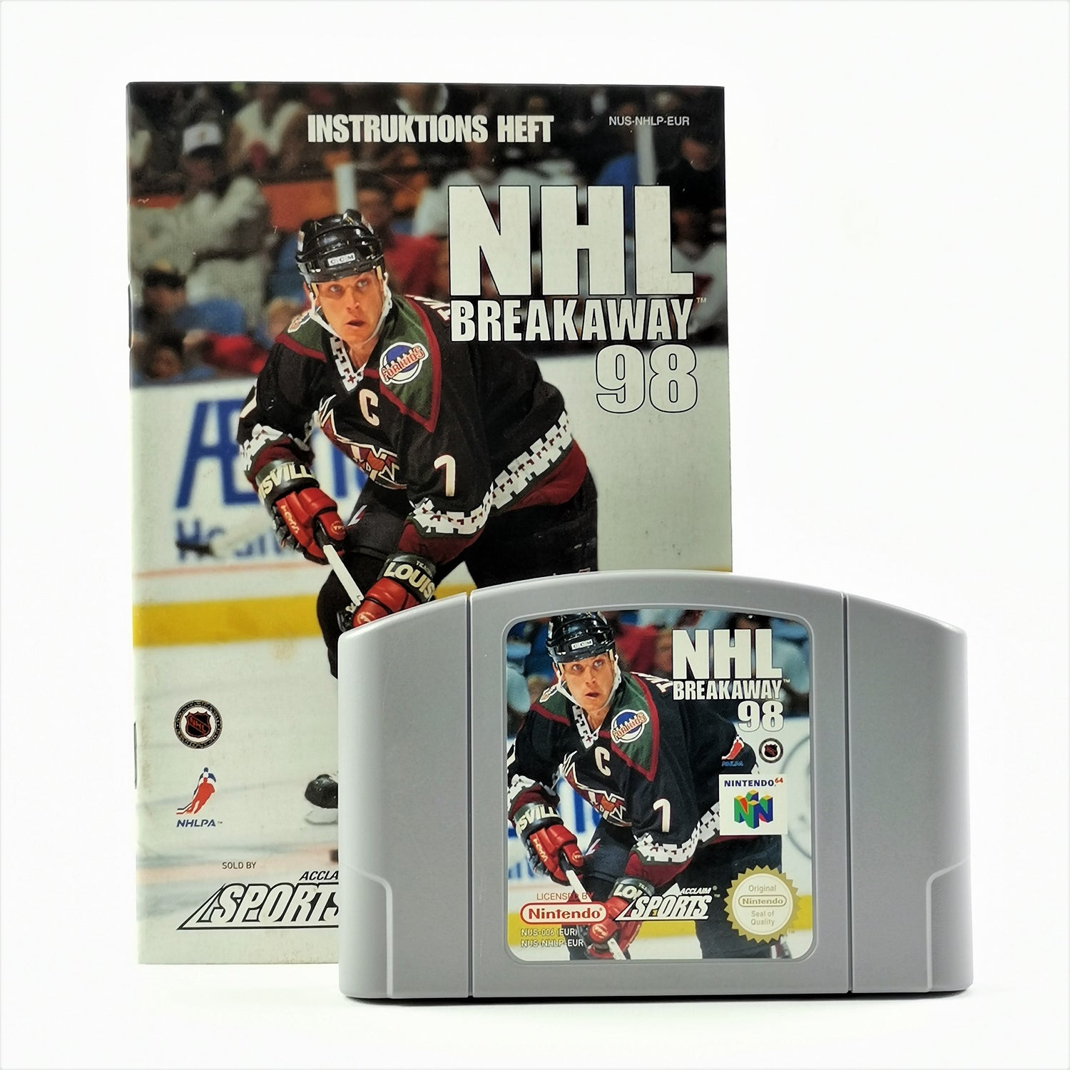 Nintendo 64 Spiel : NHL Breakaway 98 - Modul / Cartridge + Anleitung | N64 PAL