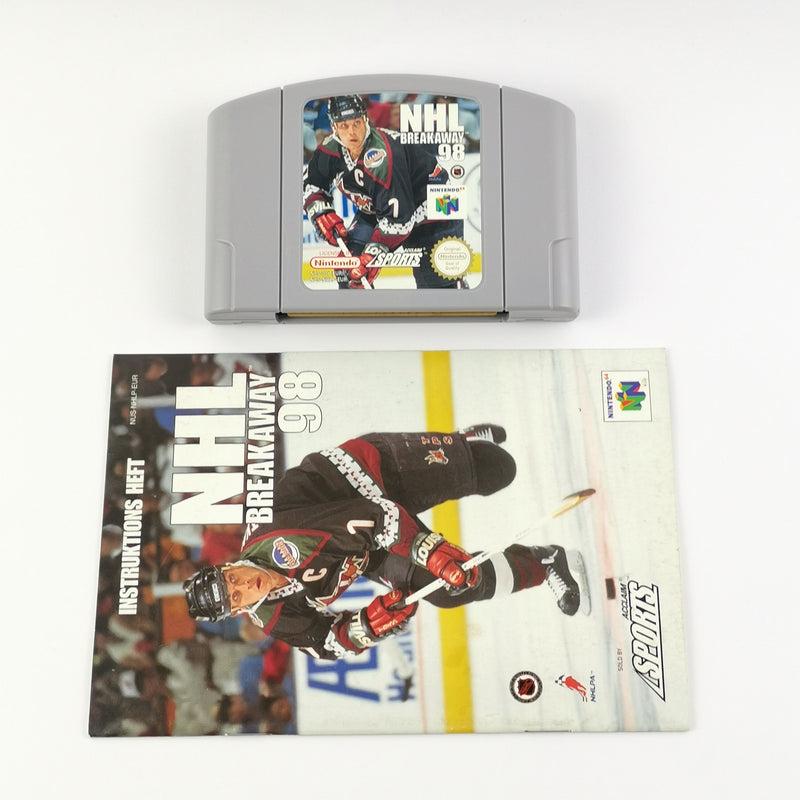 Nintendo 64 Spiel : NHL Breakaway 98 - Modul / Cartridge + Anleitung | N64 PAL