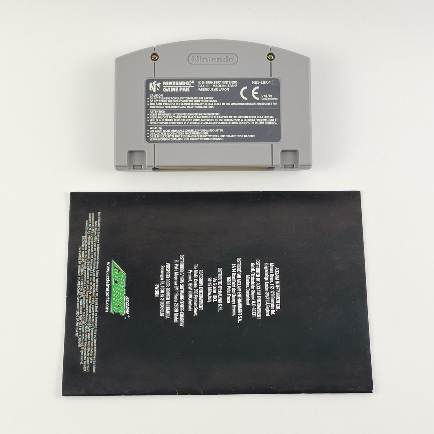 Nintendo 64 Spiel : NHL Breakaway 98 - Modul / Cartridge + Anleitung | N64 PAL