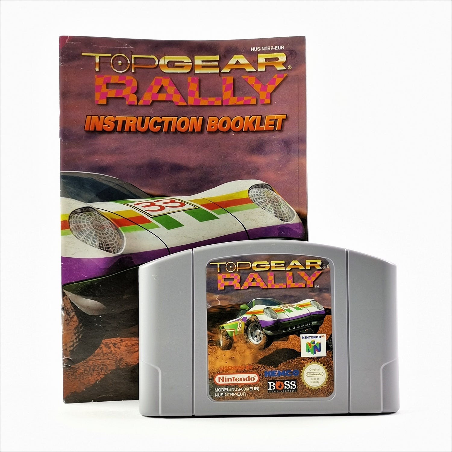 Nintendo 64 game: Top Gear Rally - module / cartridge + manual | N64 PAL EUR