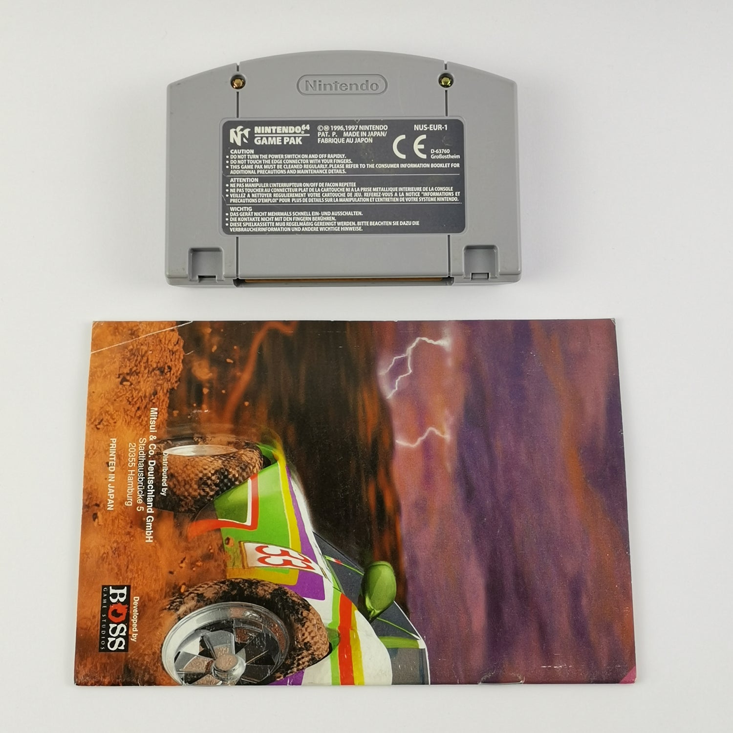 Nintendo 64 game: Top Gear Rally - module / cartridge + manual | N64 PAL EUR