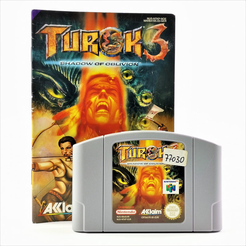 Nintendo 64 game: Turok 3 Shadow of Oblivion - cartridge + manual | N64 PAL