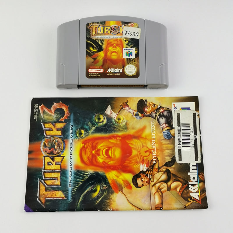Nintendo 64 game: Turok 3 Shadow of Oblivion - cartridge + manual | N64 PAL