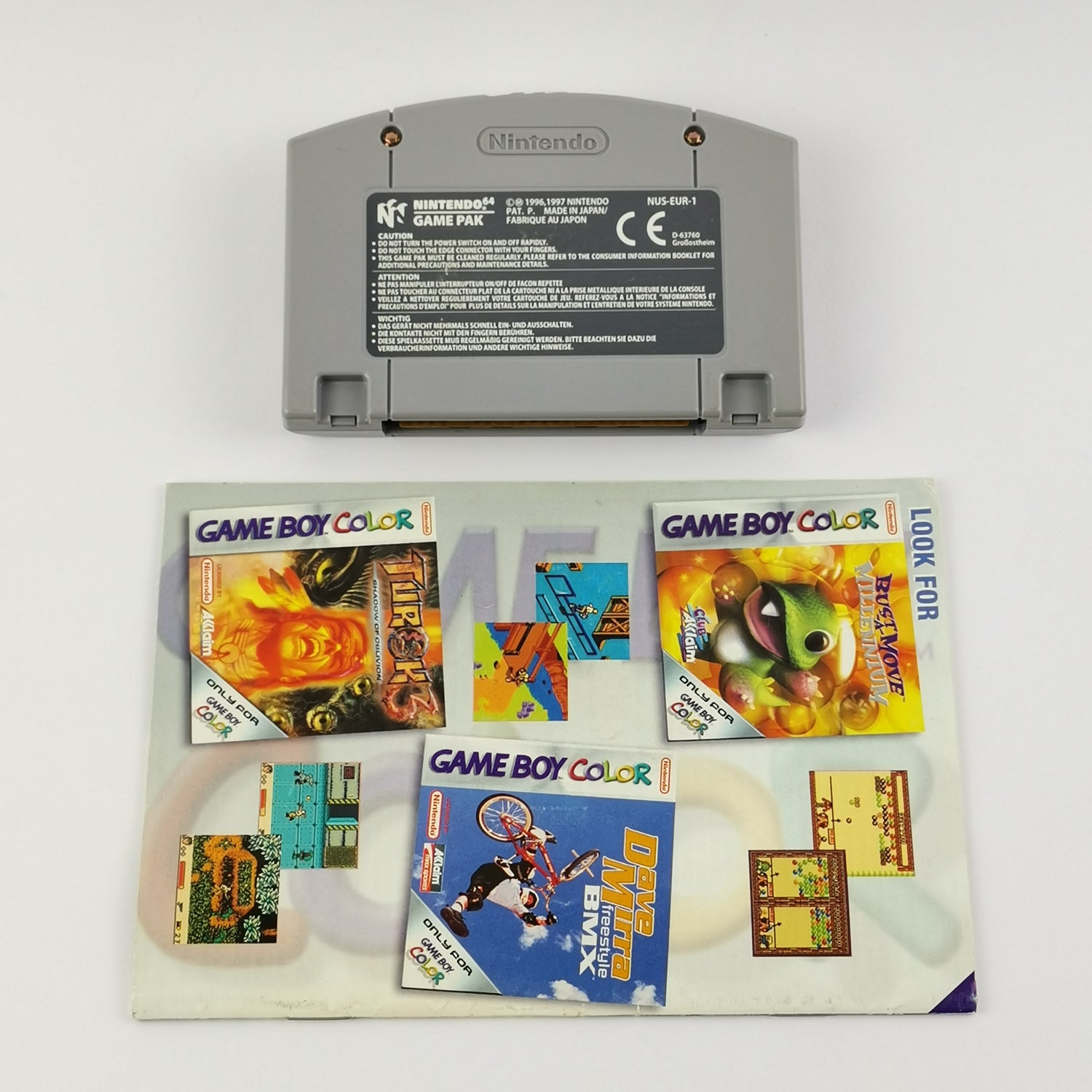 Nintendo 64 game: Turok 3 Shadow of Oblivion - cartridge + manual | N64 PAL