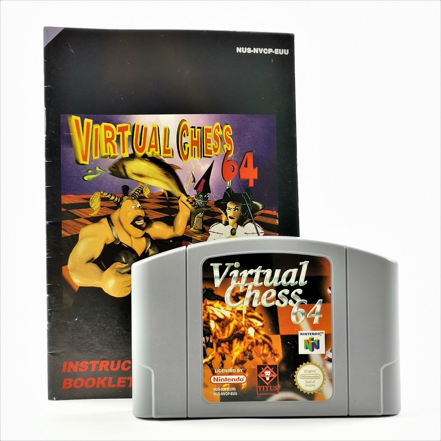 Nintendo 64 Spiel : Virtual Chess 64 - Modul / Cartridge + Anleitung | N64 PAL