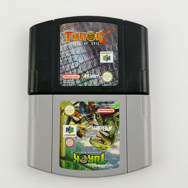 Nintendo 64 Spiele : Turok Dinosaur Hunter & Seeds of Evil - Modul | N64 PAL