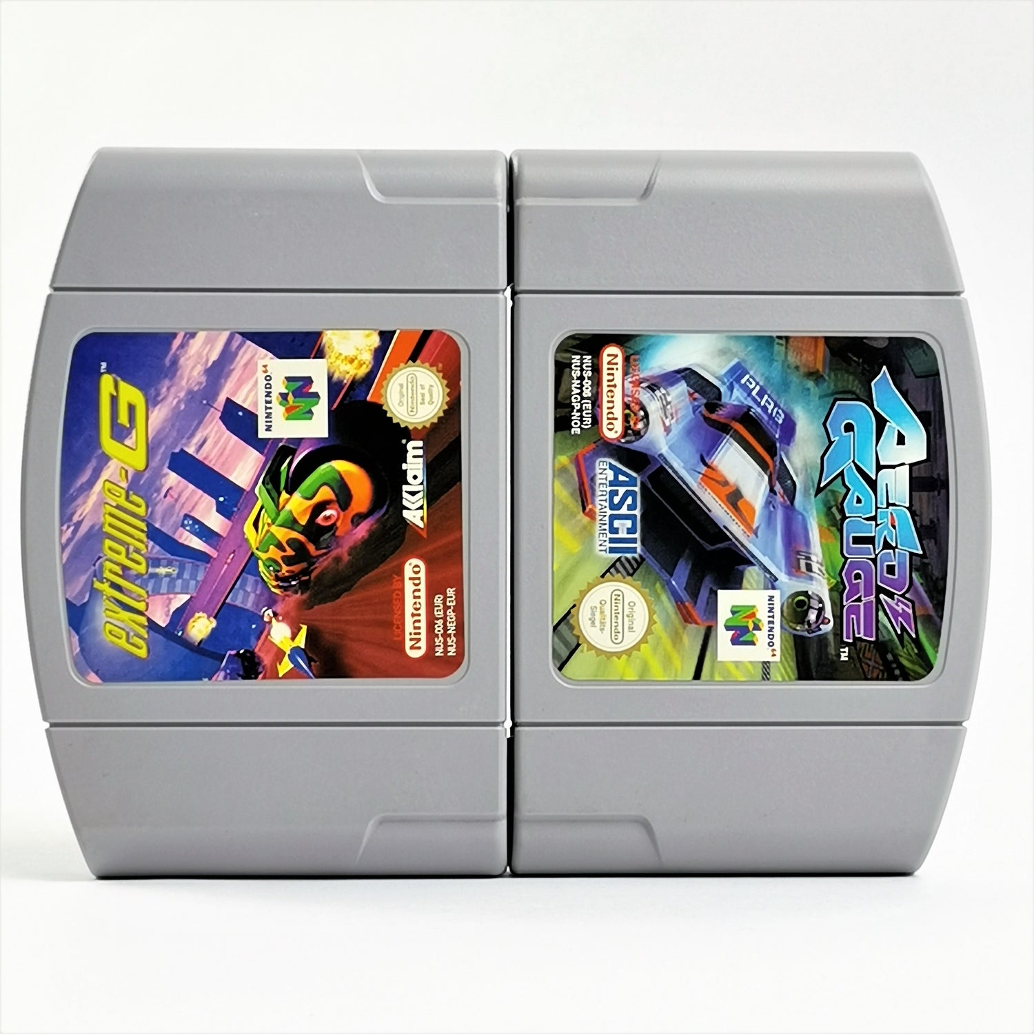 Nintendo 64 Spiele : Extreme-G + Aero Gauge - Modul / Cartridge | N64 PAL
