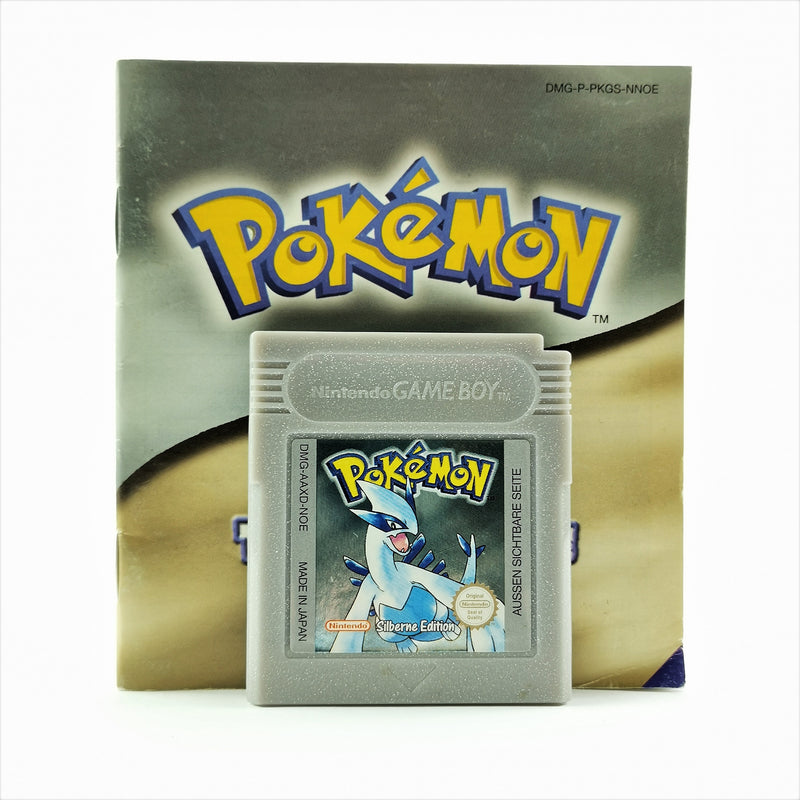 Nintendo Game Boy Color Spiel : Pokemon Silberne Edition + Anleitung - GBC Modul