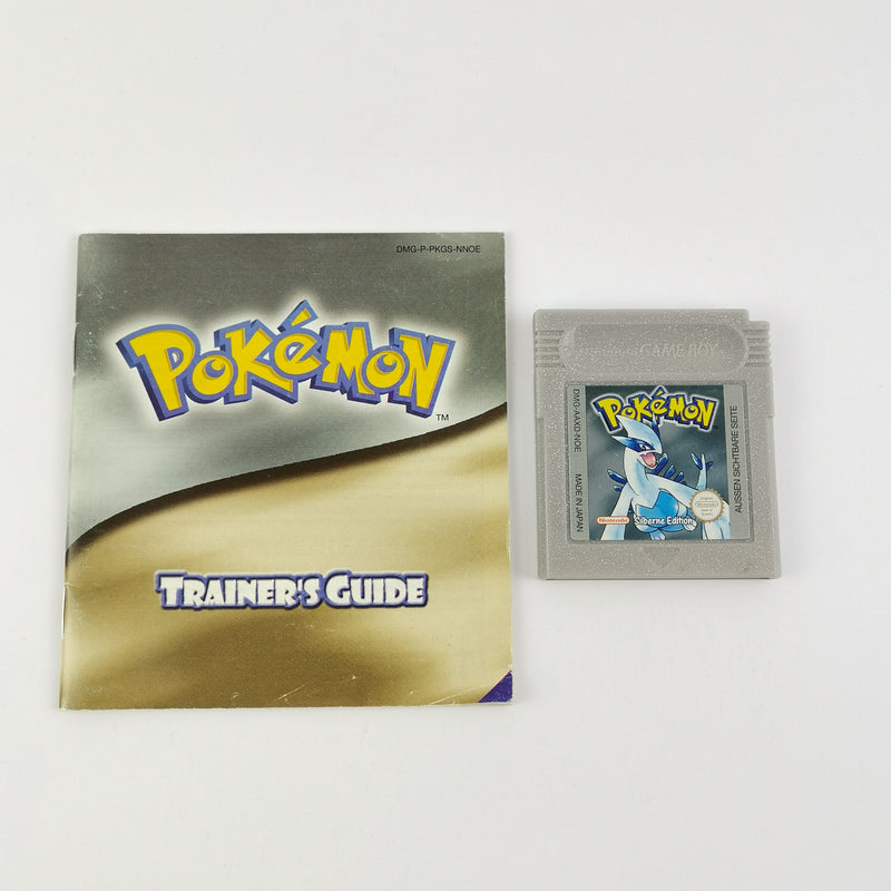 Nintendo Game Boy Color Spiel : Pokemon Silberne Edition + Anleitung - GBC Modul
