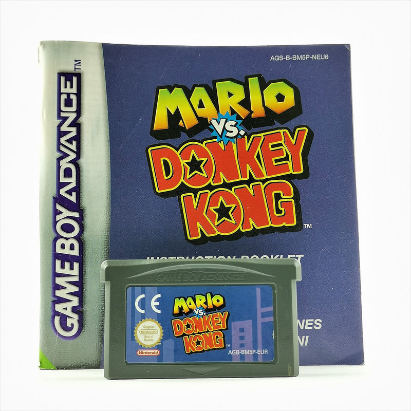 Nintendo Game Boy Advance Game: Mario Vs. Donkey Kong + Instructions - GBA Module