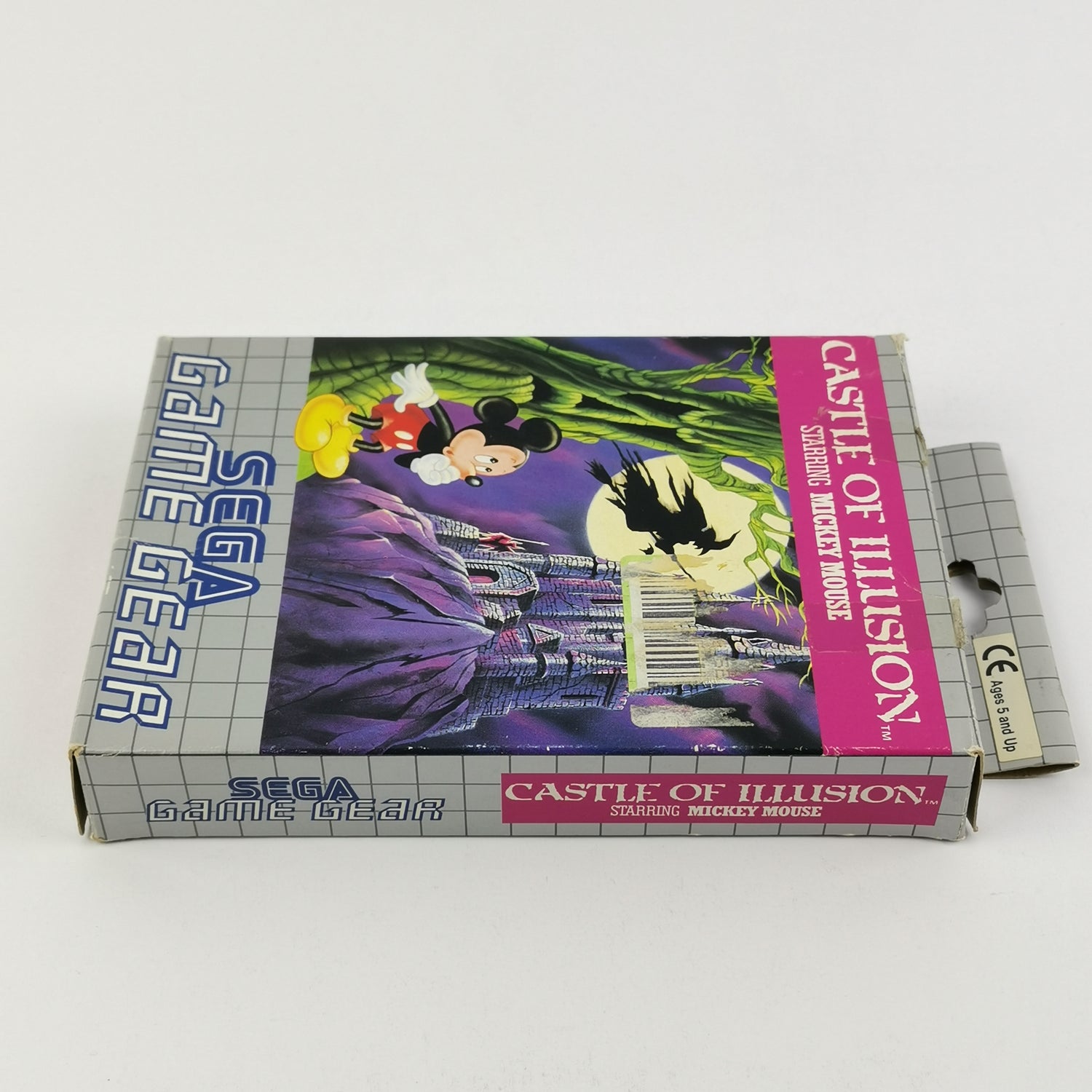 Sega Game Gear game: Castle of illusion - Mickey Mouse - original packaging and instructions PAL