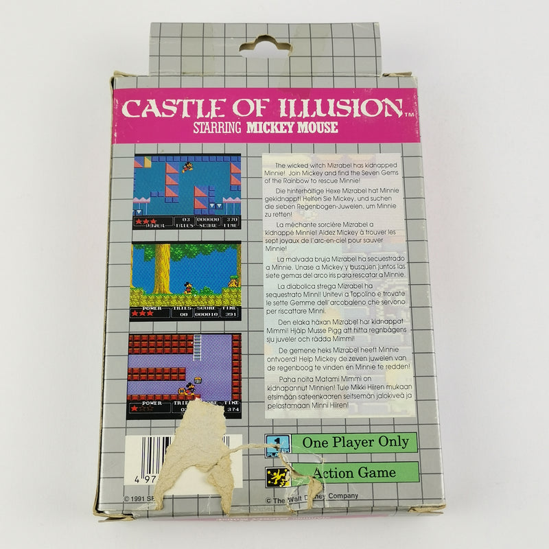 Sega Game Gear Spiel : Castle of illusion - Mickey Mouse - OVP u. Anleitung PAL