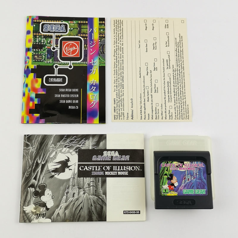 Sega Game Gear Spiel : Castle of illusion - Mickey Mouse - OVP u. Anleitung PAL