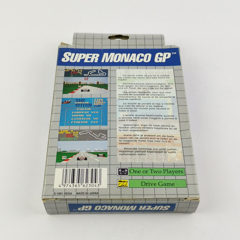 Sega Game Gear Spiel : Super Monaco GP - OVP u. Anleitung PAL | GameGear System