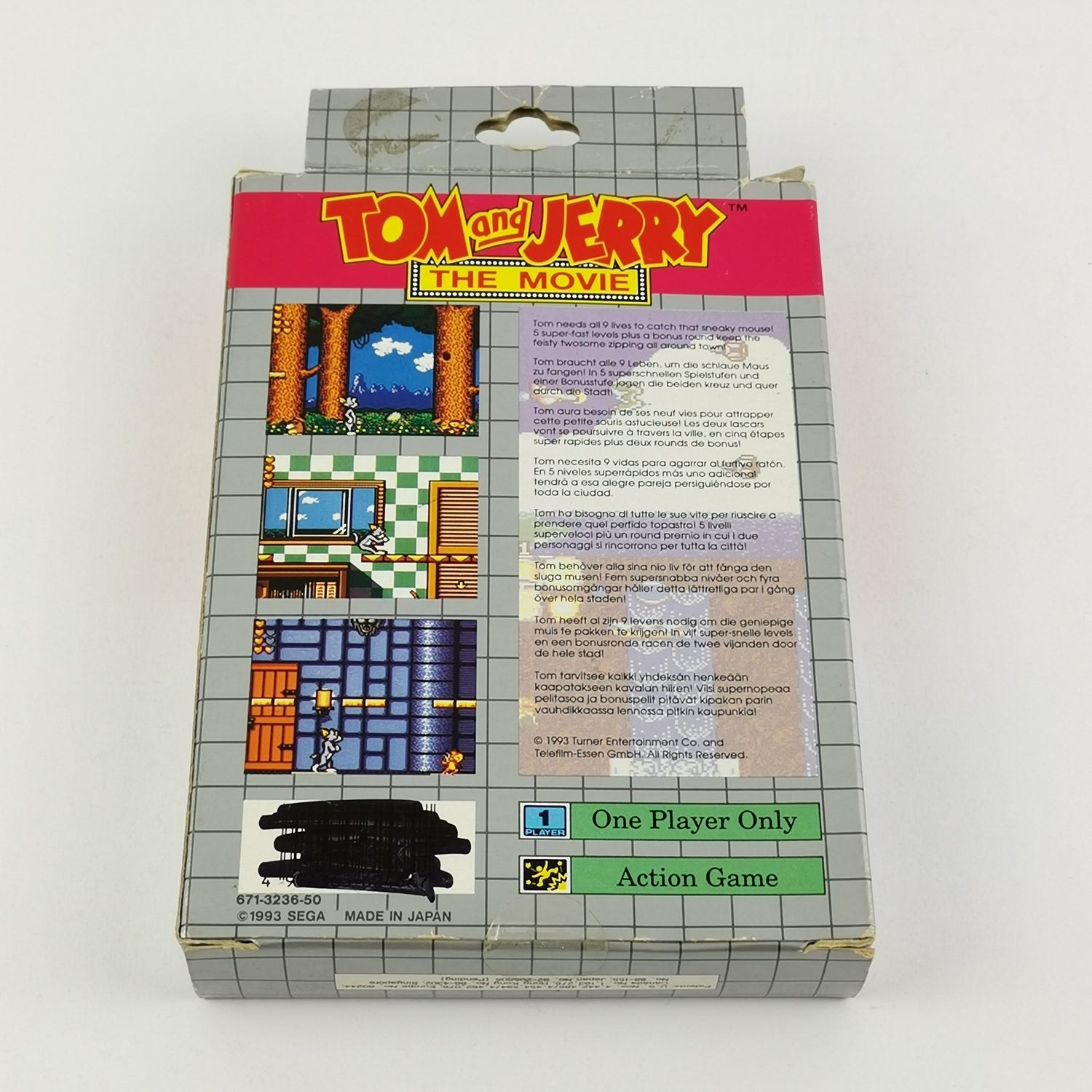 Sega Game Gear Spiel : Tom & Jerry The Movie - OVP u. Anleitung PAL | GameGear