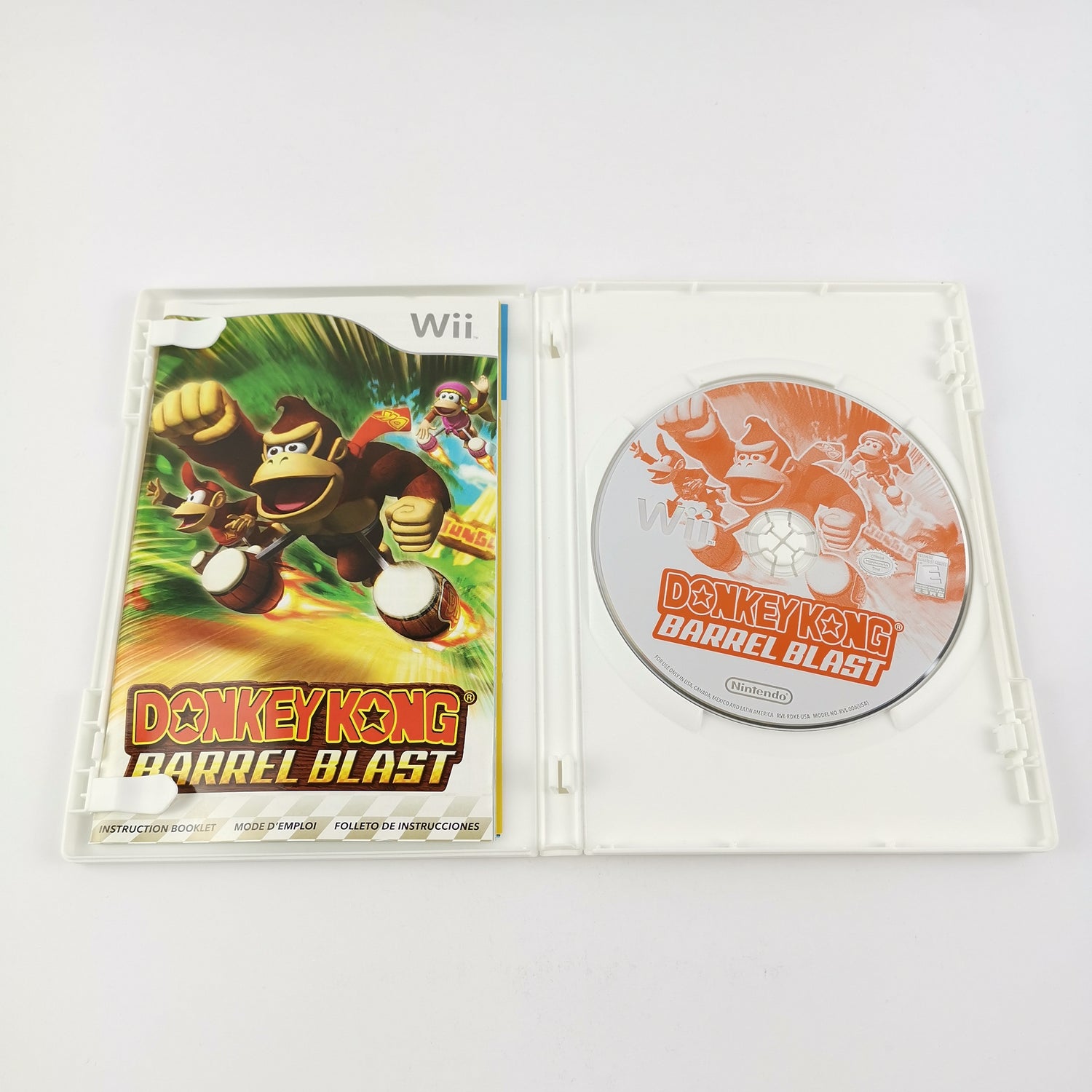 Nintendo Wii Game: Donkey Kong Barrel Blast - OVP Instructions | NTSC-U/C USA