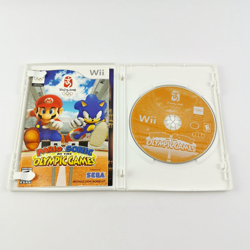 Nintendo Wii Spiel : Mario & Sonic At The Olympic Games - OVP Anleitung USA