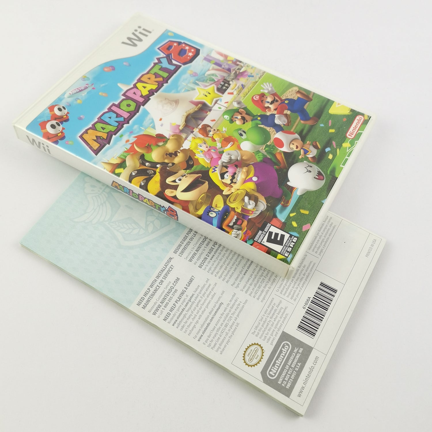 Nintendo Wii game: Mario Party 8 - original packaging instructions | NTSC-U/C USA